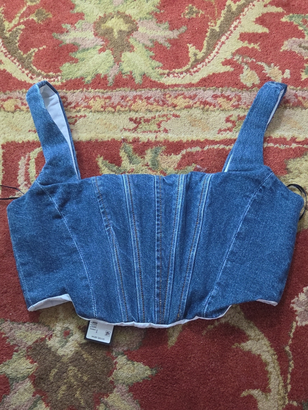 Giani Bini Michelle denim corset top